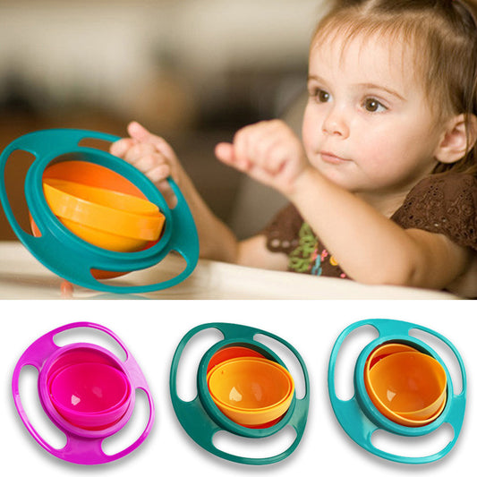 360 Rotational Spill-proof Bowl Dishes